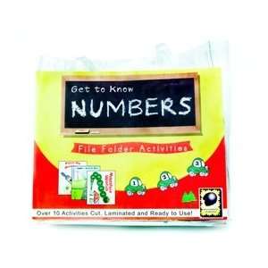  Get to Know Numbers File Folder Activities Toys & Games