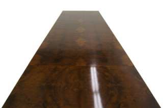   Dining Banquet Table Directional Baughman Burl Wood 4 Leaves  