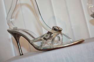 LUCIANO PADOVAN Stiletto Heel DIAMOND Slipper Shoes 8.5  