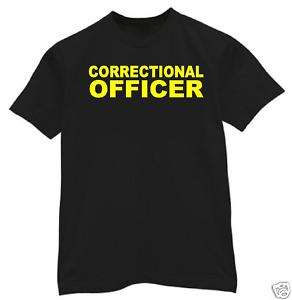 shirt M 3XL CORRECTIONAL OFFICER jail police dept  