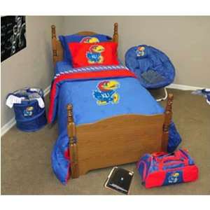  Kansas Jayhawks NCAA Comforter Set (Full/Queen) Sports 