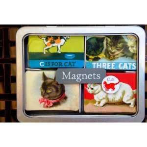  Cats Fridge Magnets by Cavallini