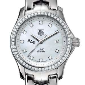  ADPi Womens TAG Heuer Link Watch with Diamond Bezel 