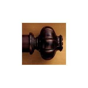  Villeres cayley finial for 2 inch wood curtain rod