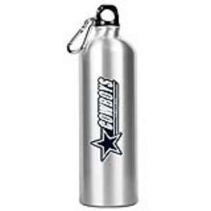  Dallas Cowboys NFL 34oz Silver Aluminum Water Bottle 