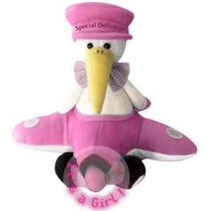   11 Airborn Stork Baby Girl Sings Hush Little Baby Toys & Games