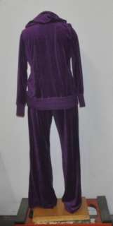 Pink Rose Size 3X Imperial Purple Sweat Suit Jumpsuit  