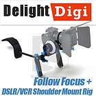 DSLR SLR VCR Shoulder Mount Rig + Follow Focus Movie For DSLR 7D 5d 2 