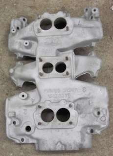 You are bidding on a Very Hard to Find Factory Aluminum 3X2 Intake 