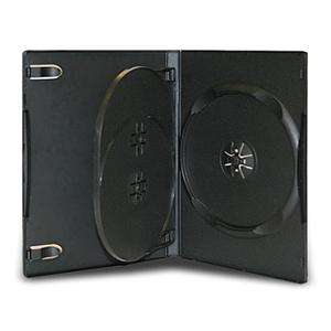 25 NEW 3 Disc DVD Cases (Holds 3) Black Multi Storage  
