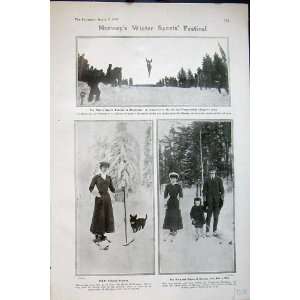  1907 Norway Winter Sport Ski Jumping Victoria Olaf King 