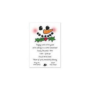  Hats Off Frosty Holiday Invitations Health & Personal 