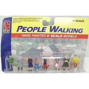  People Walking Hand Painted O Scale Models Toys & Games