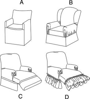 McCalls 4069 SEWING PATTERN Recliner/Wingback Chair Slip Cover 