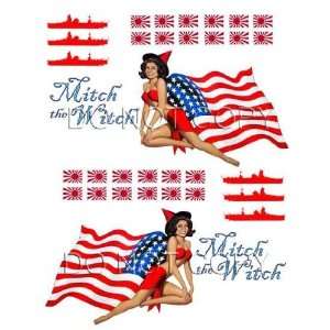  Mitch the Witch Nose Art Pinup Decal #268 Musical 