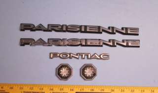 Pontiac Parisienne Factory Body Emblems  