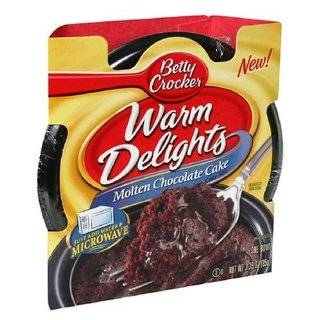 Betty Crocker Warm Delights, Molten Chocolate Cake, 3.35 Ounce Bowls 