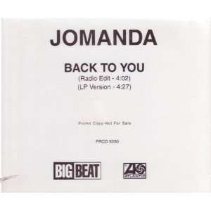  Back To You by Jomanda (Audio CD single) 