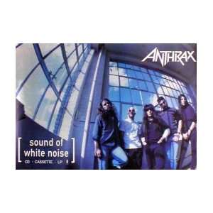  ANTHRAX White Sound Of Noise Music Poster