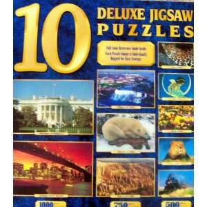10 Full Size Deluxe Jigsaw Puzzles   White House, Manhattan Skyline 