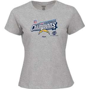   Diego Chargers 2007 AFC Conference Champions Womens Locker Room Tee