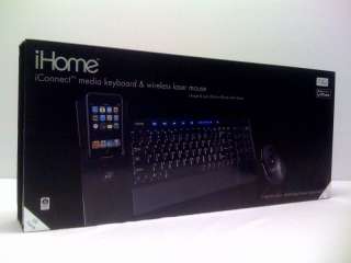 iHome iPod iphone Dock Media Keyboard & Wireless Mouse  
