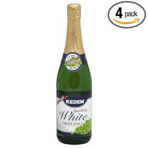 Kedem Juice Sparkling White Grape,25.4000 ounces (Pack of4)