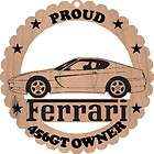 Ferrari 456 GT Wood Ornament Engraved
