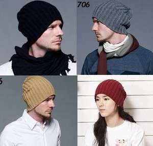 Trendy Men & Womens Winter Hat Beanie Knitted hat warm lining beckham 