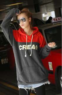 2011 Korea Style Womens Letter Print Pullover Hoodie Tops Hooded 