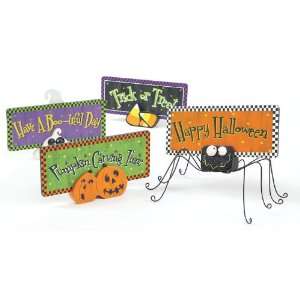  Pack of 16 Halloween 3 D Spider, Pumpkin, Ghost & Candy 
