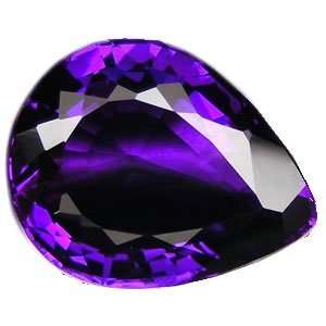  Amethyst Pear Facet Unset Loose Gemstone 23mm (Qty1 