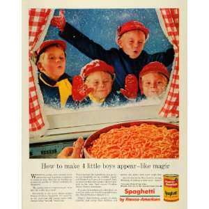   Tomato Sauce Campbells Soup Winter Cold Boys   Original Print Ad Home