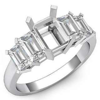   emerald cut 5 stone diamond anniversary ring platinum 950 95 % pure