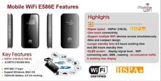 Unlocked Huawei E586E 3G GSM HSPA+ 21 Mbps Mobile Broadband Router Hot 