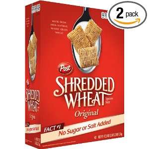 Post Shredded Wheat Original Cereal, Spoon Size, 47.2 Ounce Boxes 