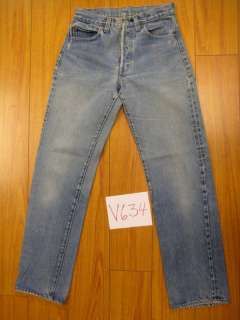 Levis 501 selvage vintage jean redline tag 28x34 V634  