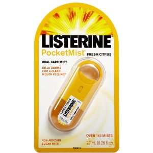  Listerine Pocketmist Oral Care Mist Fresh Citrus Travel 