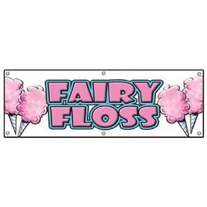  72 FAIRY FLOSS BANNER SIGN cotton candy spun sugar signs 