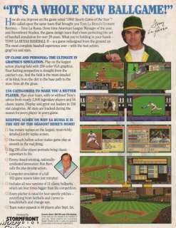 Tony La Russa Baseball II 2 PC CD greatest teams game  