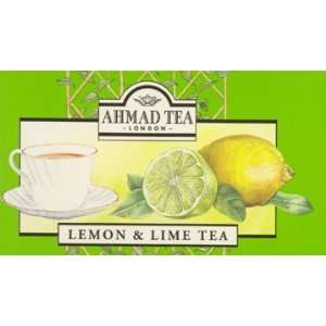 Ahmad Lemon & Lime Flavoured Black Tea  Grocery & Gourmet 