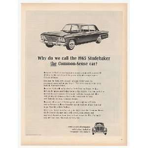   Studebaker Cruiser Common Sense Car vs VW Bug Print Ad