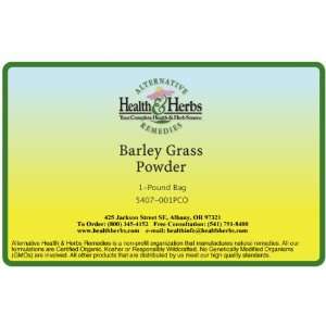  Alternative Health & Herbs Remedies Barley Grass Powder, 1 