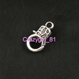 B1812/ 25Pcs Tibetan Sillver rectangle lock clasps  