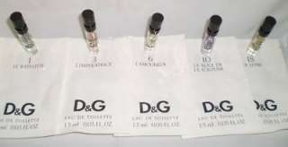 Dolce & Gabbana New Collection 5x Mini Spray Vial Sample  #1  Le 