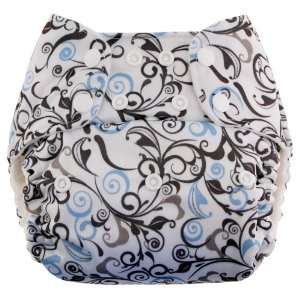    Swaddlebees One Size Simplex All In One Diapers, Swirls Baby