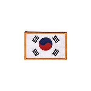  Korean Flag Patch with Gold Border 
