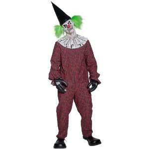 Lets Party By Smiffys USA Twisted Clown Adult Costume / Red   Size 