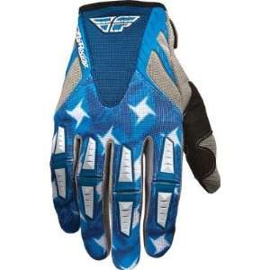  Fly Racing Kinetic Gloves   2011   9/Blue/Silver 