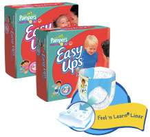 Pampers Easy Ups Trainers for Boys, Size 5, 66 Count